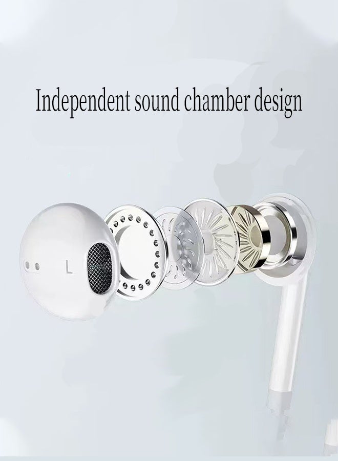 MANBO Type-c In-Ear Wired Headphones with Microphone & In-Line Controls - Image 5